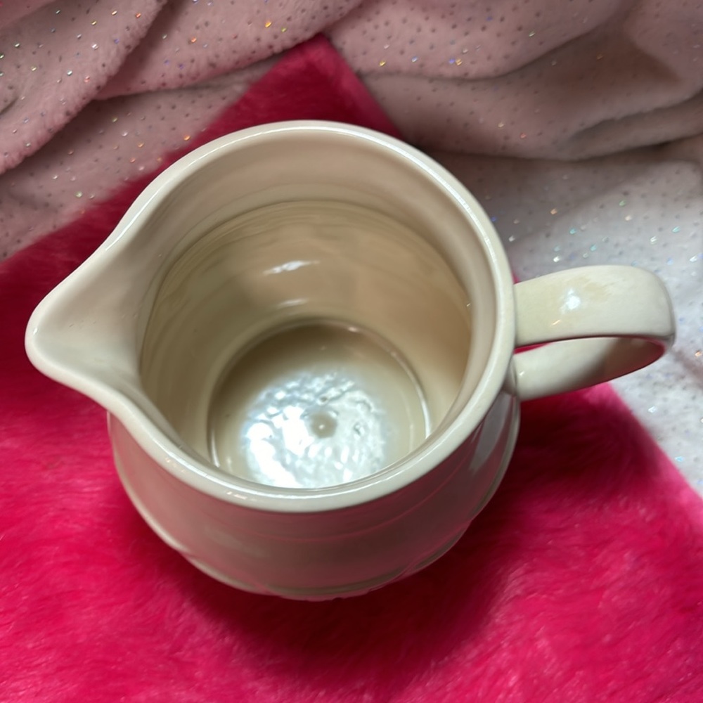 Longaberger Pottery Woven Traditions Heritage Green Small 1 QT Juice Pitcher - Picture 6 of 11